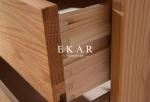 Chest Cabinet Solid Wood 5 Drawers Corner Table Europe Modern Style FL-B005-D
