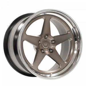 Wholesale 20 inch 3-piece forged deep lip wheels negative offset 5*120 rim for BMW 535 from china suppliers
