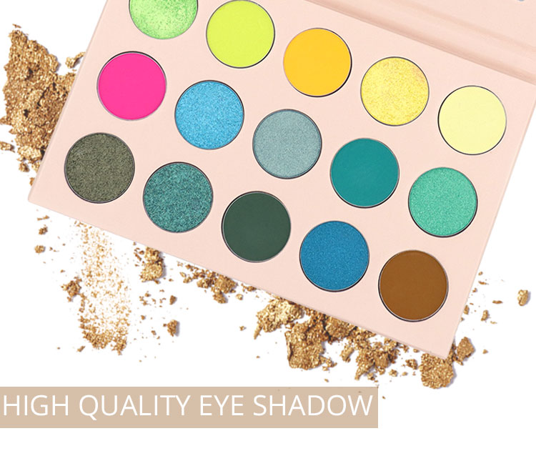 High quality Custom your brand private label make up palette eye shadow with your logo