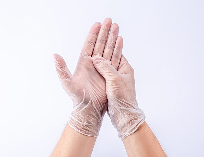 Disposable Transparent Plastic Food Grade Vinyl Food Gloves Household