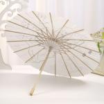 DIY White Oil Paper Umbrella Kids DIY Custom Painting With 12 Colors Watercolor