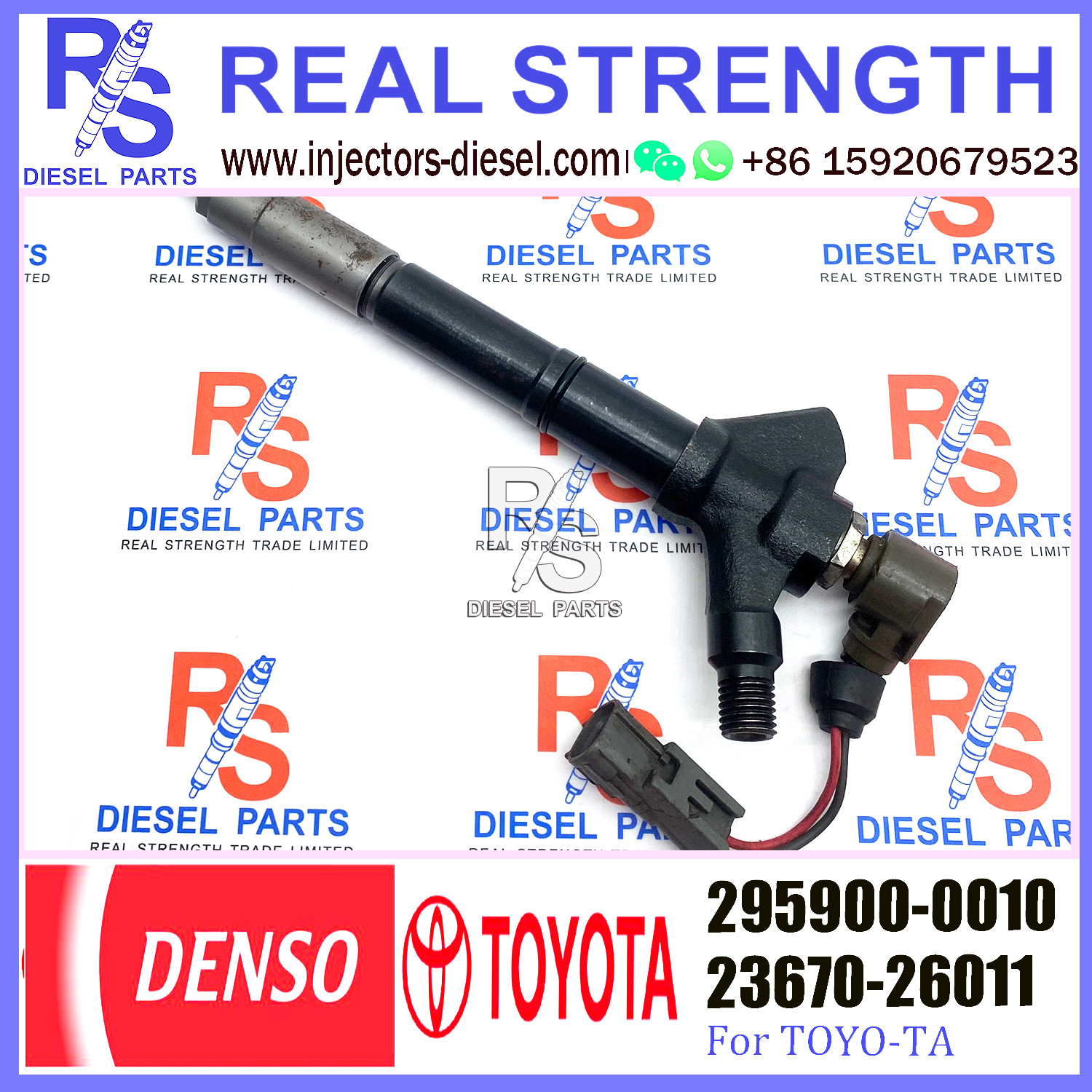 Common Rail Fuel Injector 295900-0010 23670-26011 For TOYO-TA