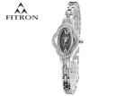 Alloy Steel Strap Diamond Quartz Watch Japan Movt , Womens Silver Bracelet Watch