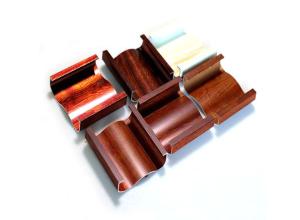 Wholesale Customized Wood Finish Aluminium Profiles Heat Transfer Extruded Aluminum Profile For Curtain Wall Glass Window And Door from china suppliers