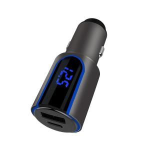 Wholesale 4.8A Fast Car Phone Charger 24W Zinc Alloy Rapid Dual USB Car Charger from china suppliers