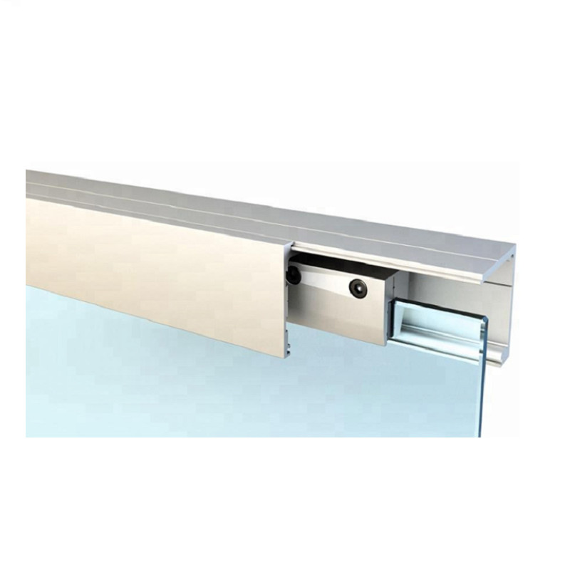 Frosted Frameless Sliding Glass Barn Door Interior With Hardware Kit And Door Handle