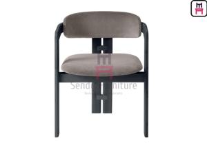 Wholesale Integrated Cushion Ash Wood Chair W57cm Electroplating Feet For Hotel from china suppliers