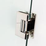 Custom Single Frameless Hinged Tempered Glass Door for Elegant Bathroom