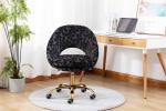 Black 18.90 inch Depth Swivel Living Room Office Chair 8.2KGS