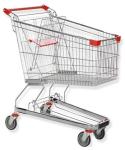Germany Style Shopping Trolleys 5 Inch Grocery Hand Cart 1020×590×980 mm