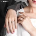 0.7in 0.06oz Sterling Silver Jewelry Rings Mother Trendy Twisted Band Ring