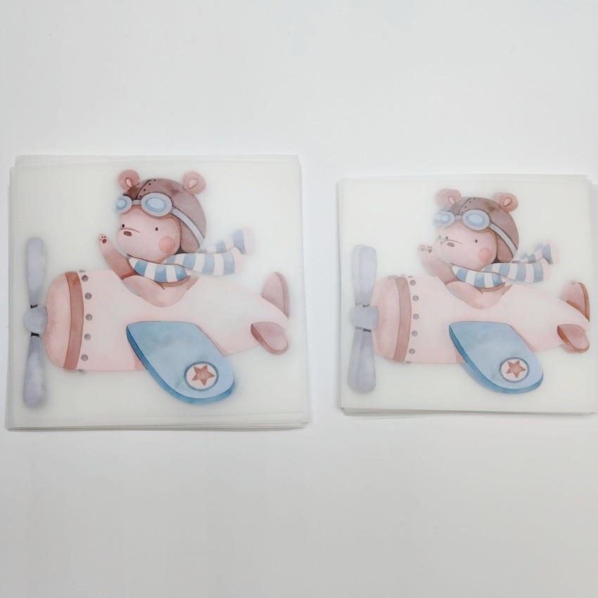 Cute Cartoon Characters Heat Press Dtf Transfer Sticker For Garment And Bags