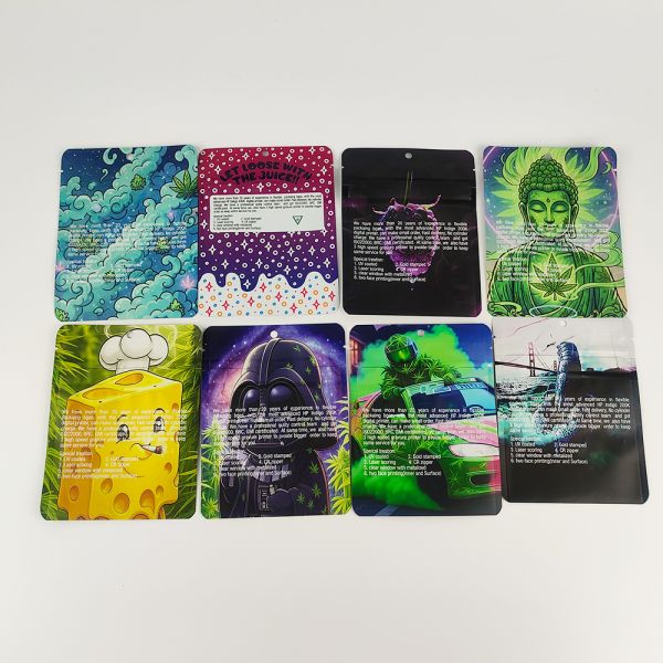 Custom Printed Die-Cut Shaped Resealable Mylar Zipper Pouch for Gummy Candy and Fruit Snacks Packaging