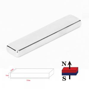 Wholesale Nickel Coated F50x10x5mm N48 Heavy Duty Rare Earth Neodymium Bar Magnet for Industrial from china suppliers