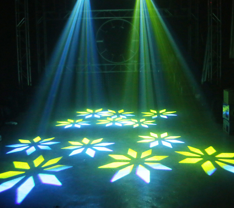 90W Spot Mini LED Moving Head Light 3 - Facet Prism , 540 Degree Pan