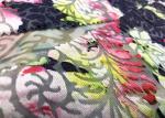 2 Tone Burnt Out Micro Velvet Fabric For Lady'S Dress Pink Rose 190GSM 94%