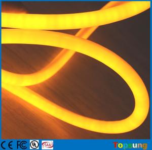 China 12V flexible neon led light IP67 360 degree round rope Christmas light yellow on sale