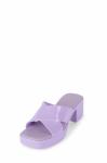 High End PVC Womens Wedge Heeled Shoes 7cm Platform Wedge Slippers