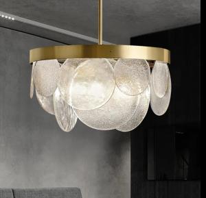 Wholesale Wholesale Modern Indoor Minimalist Round LED Pendant Lamp Restaurant Decoration Drop Lights Nordic Luxury Glass Pendant Light from china suppliers