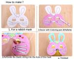 Kids DIY Festival Party Decorations Paper Mask With Colored Box Packaging