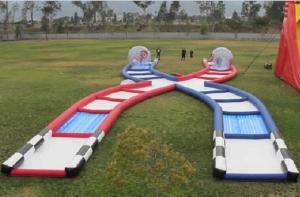 Wholesale Wonderful Inflatable Zorb Ball Race Track PVC / TPU Material Inflatable Outdoor Games from china suppliers