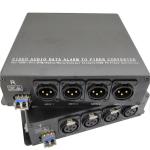 4Ch Balanced Audio To Fiber Converter With XLR Connector SFP Module