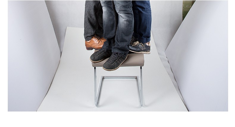 Modern Leather Dining Chairs Metal Legs With Stainless Steel Frame