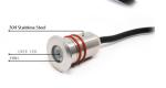 0.5W Stainless Steel Solar Powered LED Lights , DC 12V Waterproof Led Spotlight
