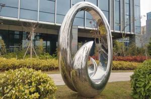 Wholesale Polished Contemporary 2.0m Height Abstract Metal Outdoor Sculpture from china suppliers