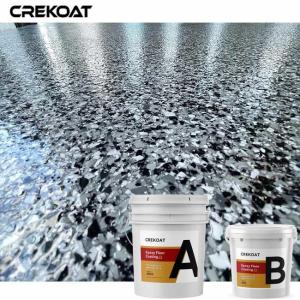 Wholesale Superior Bonding Blue Flake Epoxy Floor Coating Blending Durability Naturally De Foaming from china suppliers