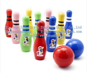 Wholesale Wooden bowling, wooden children's bowling, bowling toys from china suppliers
