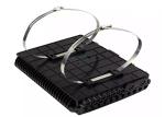 Pole Outdoor Fiber Distribution Box, black/gray/white fiber optic distribution