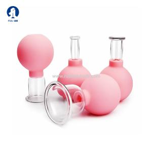 Wholesale 4 Pcs 15/25/35/55mm Pink Vaccum Massage Cups Cupping Hijama Cups Pull Out Vacuum Apparatus from china suppliers