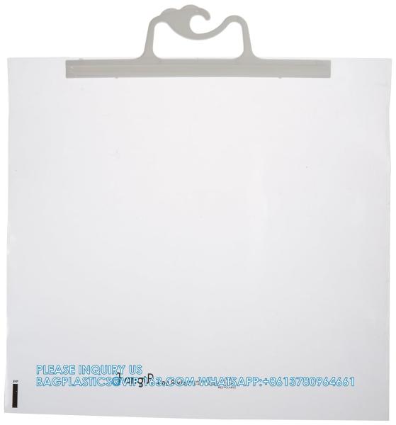 Hanging Storage Bags, 10-Pack Of 12 X 9-Inch Clear Plastic Bags For Classroom,