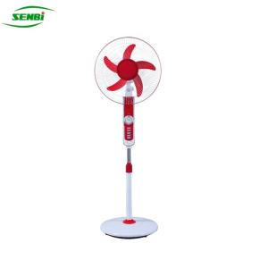 Wholesale 16 Inch Solar Rechargeable Stand Fan , 12 Volt Ac Dc Stand Fan With LED LAMP from china suppliers