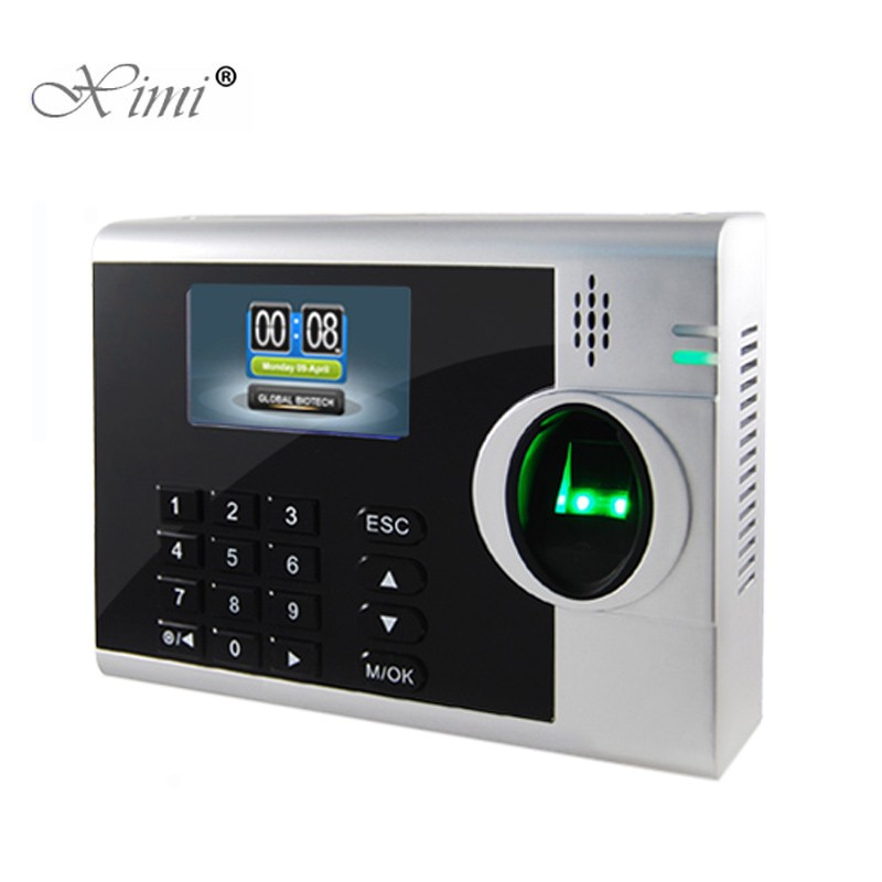 Biometric Fingerprint Time Attendance125KHZ RFID TCP/IP Time Clock XM218 Optical Fingerprint Reader Optional Printer Function