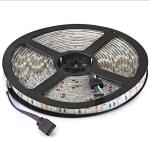 SMD 5050 LED RGB Strip Light IP67 Waterproof For Garden Bar Decoration