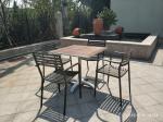 Cross Table base Aluminum Table leg Outdoor Furniture Leisure Table chair