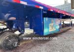 Three Axles Flat Bed Semi Trailer SINOTERCEL 40 Ft Semi Trailer