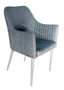 Wholesale Elegant Fabric Upholstered Dining Chairs , Resilent Spong Unique Dining Chair from china suppliers