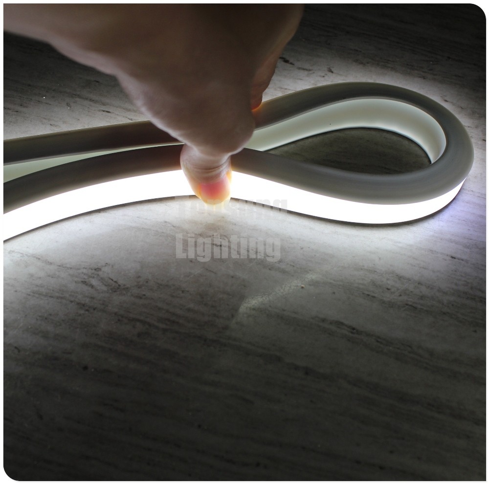 super bright 16*16mm square AC 220V white led neon flex tube for building IP68