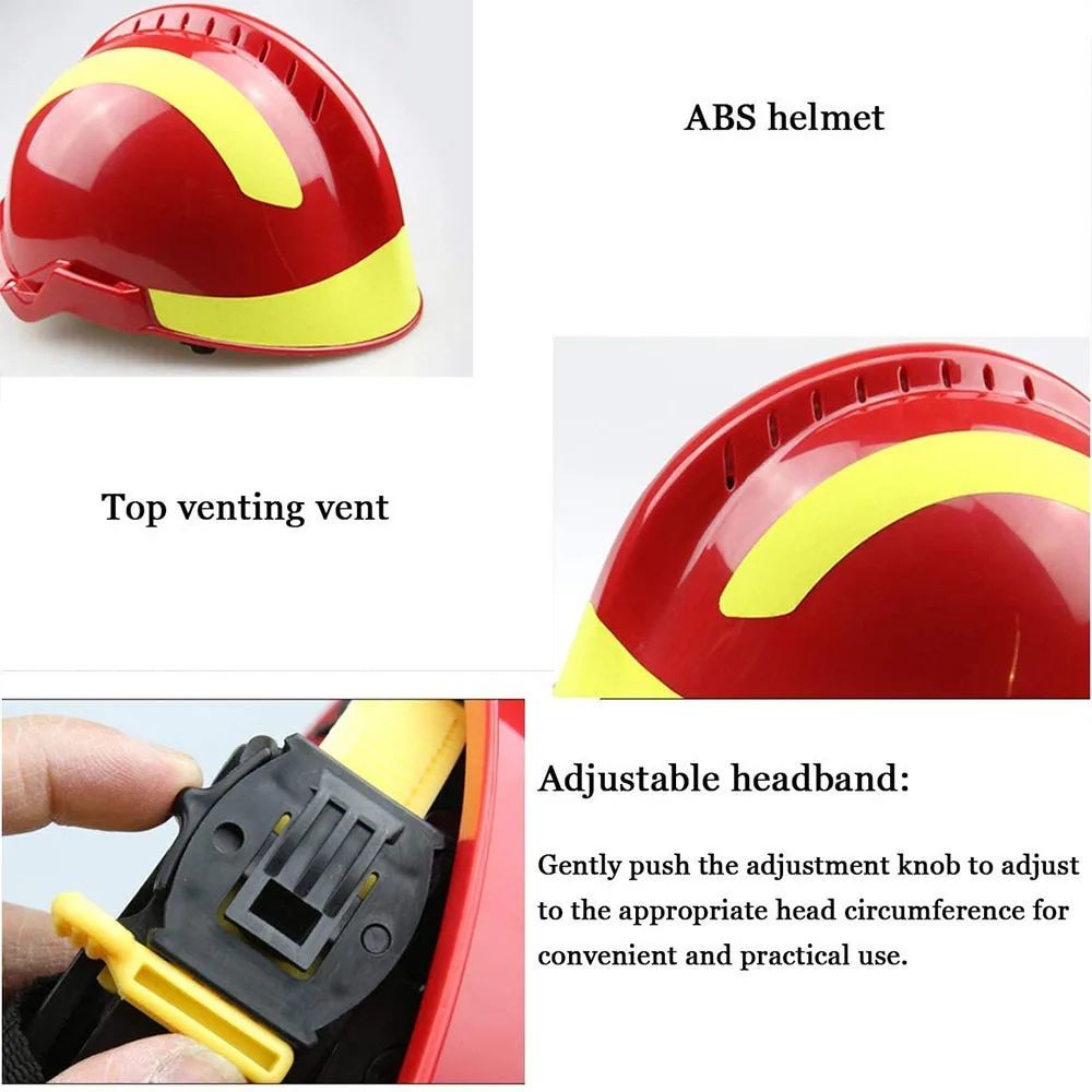 Light Weight Rescue Equipment Fire Helmet With Flashlight