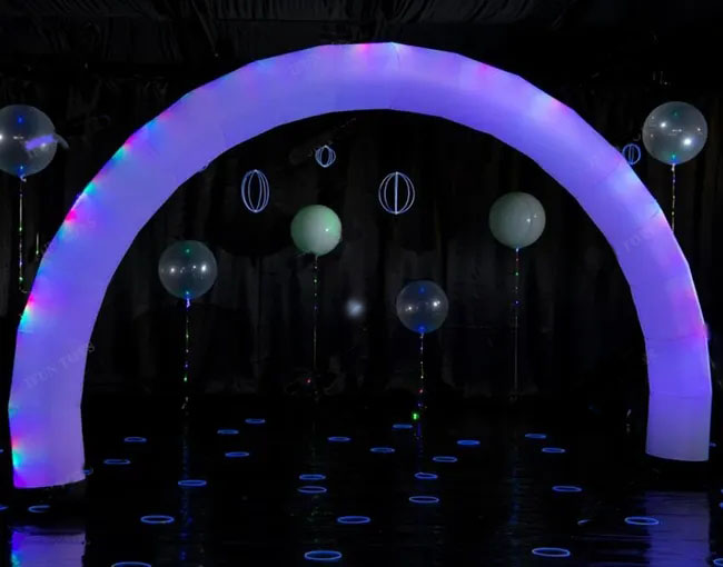 Colorful Advertising Custom Inflatable Entrance Customize Size With Led Light