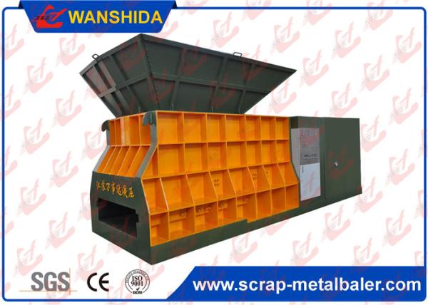 Remote Control Big Mouth Horizontal Scrap Metal Shear 74kW , Length 1400mm