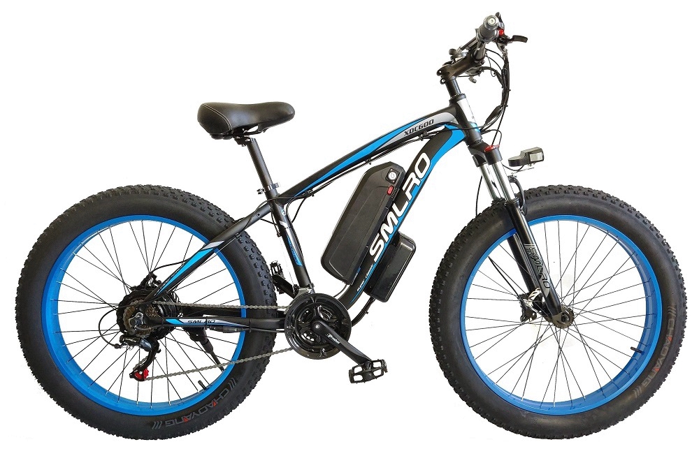 Fat Tire Electric Bike 350W Motor 13AH Lithium Battery SMLRO XDC600 26x4.0 inch E-Bike Wholesale Drop Shipping Available