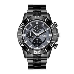 Wholesale Customized Alloy Quartz Chronograph Watch Stainless Steel Waterproof Quartz Wristwatch from china suppliers