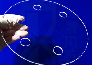 Wholesale Morse 6.5 Fused Silica Quartz Glass Disc With Hole from china suppliers