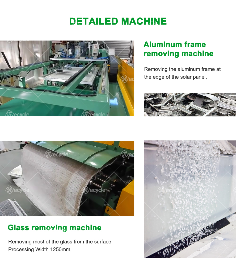 20000 kg Weight Newest Technology PERC Solar Panels Recycling Machine for Solar Cells