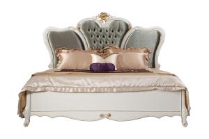 Wholesale Luxury Fabric Bed Sets of Ivory White wooden Furniture in high quality brands from China factory for Villa house from china suppliers