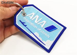 Wholesale Personalized Embroidery Fabric Souvenir Keychain Size 10cmX6cm from china suppliers